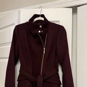 Cole Haan Maroon Jacket with Zipper